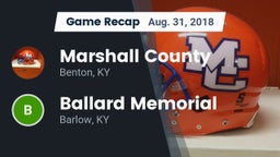 Recap: Marshall County  vs. Ballard Memorial  2018