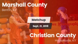 Matchup: Marshall County vs. Christian County  2018