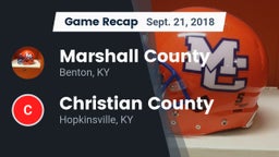 Recap: Marshall County  vs. Christian County  2018