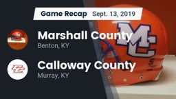 Recap: Marshall County  vs. Calloway County  2019