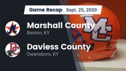 Recap: Marshall County  vs. Daviess County  2020