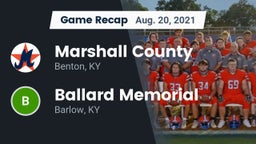 Recap: Marshall County  vs. Ballard Memorial  2021