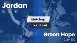 Matchup: Jordan  vs. Green Hope  2017