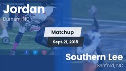 Matchup: Jordan  vs. Southern Lee  2018