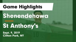 Shenendehowa  vs St Anthony's   Game Highlights - Sept. 9, 2019