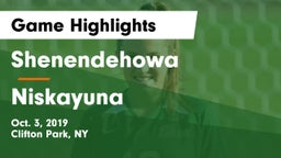 Shenendehowa  vs Niskayuna  Game Highlights - Oct. 3, 2019