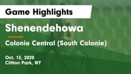 Shenendehowa  vs Colonie Central  (South Colonie) Game Highlights - Oct. 13, 2020