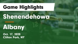 Shenendehowa  vs Albany  Game Highlights - Oct. 17, 2020
