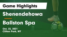 Shenendehowa  vs Ballston Spa  Game Highlights - Oct. 23, 2021