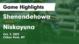 Shenendehowa  vs Niskayuna  Game Highlights - Oct. 3, 2022