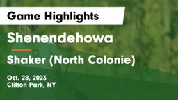 Shenendehowa  vs Shaker  (North Colonie) Game Highlights - Oct. 28, 2023