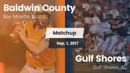 Matchup: Baldwin County High vs. Gulf Shores  2017