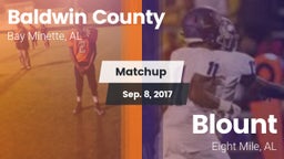 Matchup: Baldwin County High vs. Blount  2017