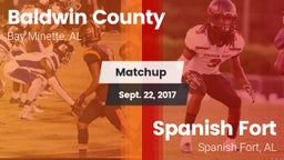 Matchup: Baldwin County High vs. Spanish Fort  2017