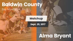 Matchup: Baldwin County High vs. Alma Bryant  2017