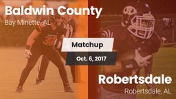 Matchup: Baldwin County High vs. Robertsdale  2017