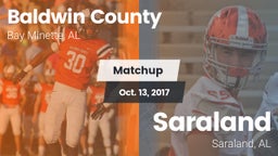 Matchup: Baldwin County High vs. Saraland  2017