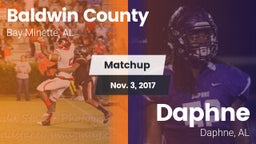 Matchup: Baldwin County High vs. Daphne  2017