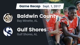 Recap: Baldwin County  vs. Gulf Shores  2017