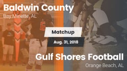 Matchup: Baldwin County High vs. Gulf Shores Football 2018