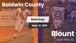 Matchup: Baldwin County High vs. Blount  2018