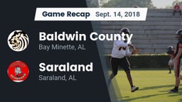 Recap: Baldwin County  vs. Saraland  2018