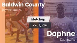 Matchup: Baldwin County High vs. Daphne  2018