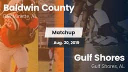 Matchup: Baldwin County High vs. Gulf Shores  2019