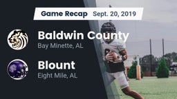 Recap: Baldwin County  vs. Blount  2019