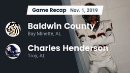 Recap: Baldwin County  vs. Charles Henderson  2019