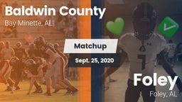 Matchup: Baldwin County High vs. Foley  2020