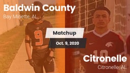 Matchup: Baldwin County High vs. Citronelle  2020