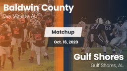 Matchup: Baldwin County High vs. Gulf Shores  2020