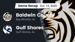 Recap: Baldwin County  vs. Gulf Shores  2020