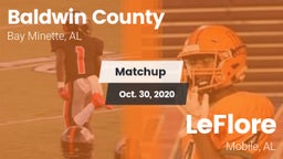 Matchup: Baldwin County High vs. LeFlore  2020
