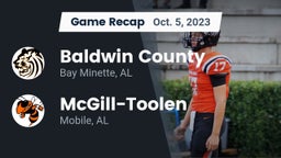 Recap: Baldwin County  vs. McGill-Toolen  2023