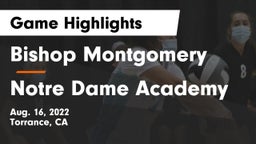 Bishop Montgomery  vs Notre Dame Academy Game Highlights - Aug. 16, 2022
