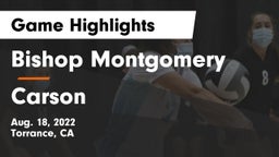 Bishop Montgomery  vs Carson  Game Highlights - Aug. 18, 2022