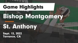 Bishop Montgomery  vs St. Anthony  Game Highlights - Sept. 13, 2022