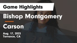 Bishop Montgomery  vs Carson   Game Highlights - Aug. 17, 2023