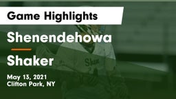 Shenendehowa  vs Shaker  Game Highlights - May 13, 2021