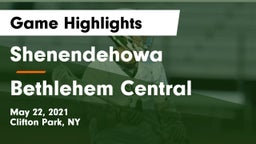 Shenendehowa  vs Bethlehem Central  Game Highlights - May 22, 2021