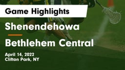 Shenendehowa  vs Bethlehem Central  Game Highlights - April 14, 2022