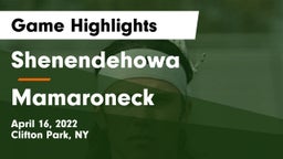 Shenendehowa  vs Mamaroneck  Game Highlights - April 16, 2022