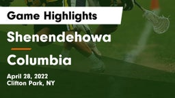 Shenendehowa  vs Columbia  Game Highlights - April 28, 2022