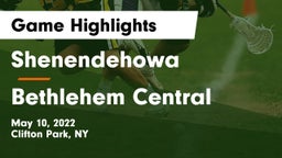 Shenendehowa  vs Bethlehem Central  Game Highlights - May 10, 2022