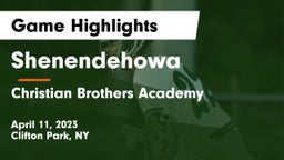 Shenendehowa  vs Christian Brothers Academy  Game Highlights - April 11, 2023