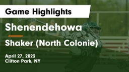 Shenendehowa  vs Shaker  (North Colonie) Game Highlights - April 27, 2023