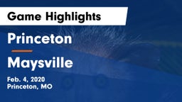 Princeton  vs Maysville  Game Highlights - Feb. 4, 2020