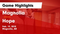Magnolia  vs Hope  Game Highlights - Feb. 19, 2018